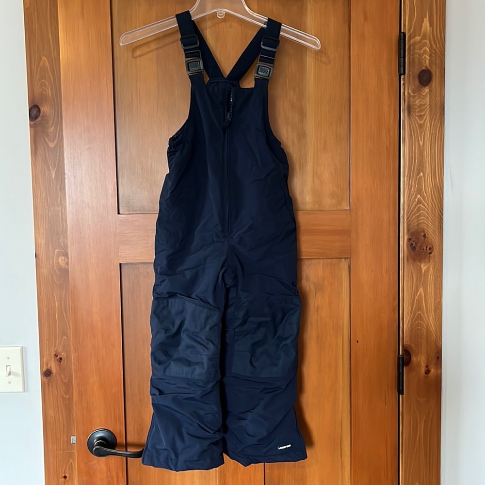 Lands’ End Kids Squall Waterproof Iron Knee Bibs, size 5